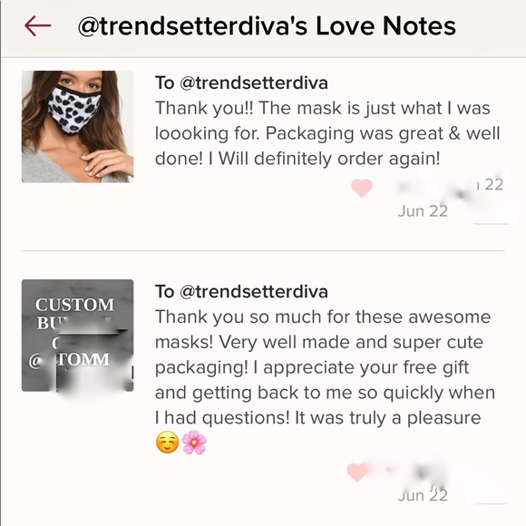 2 for $30. Black & white leopard print mask - Picture 6 of 11